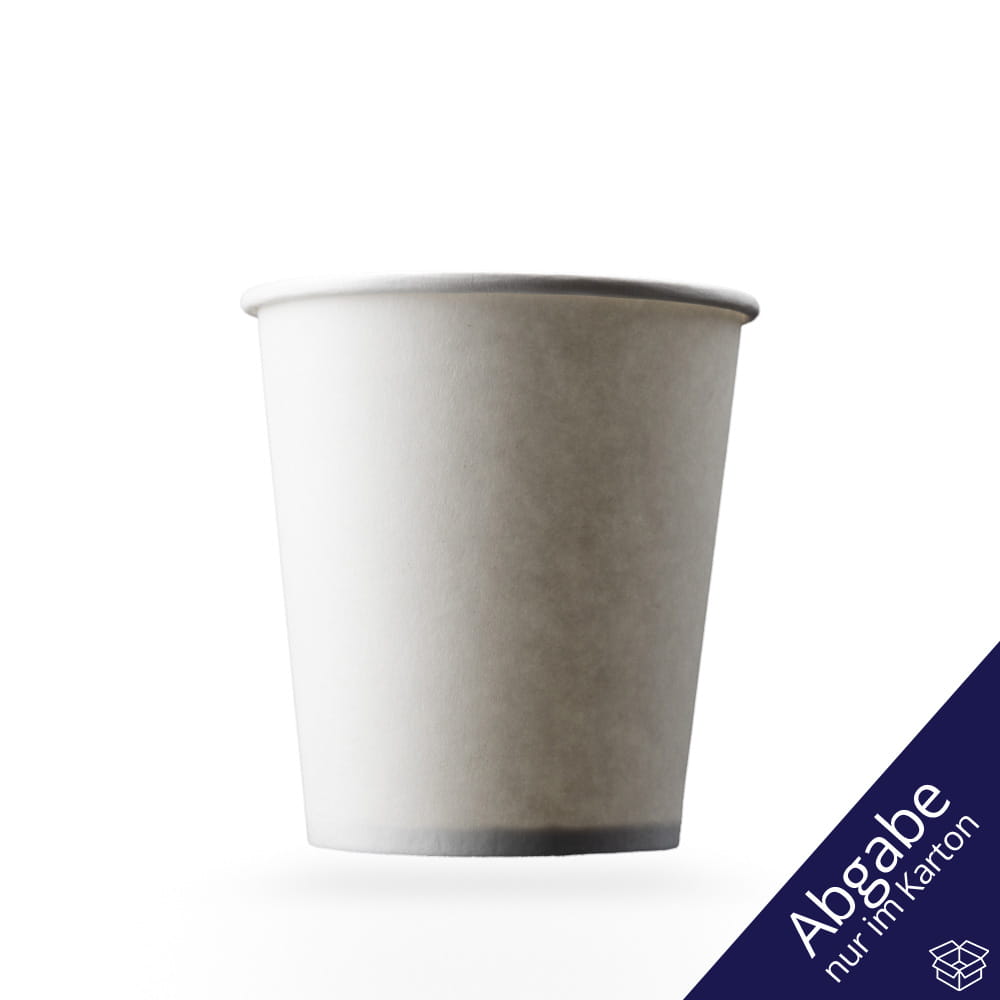 Hartpapier Mundspülbecher, 190 ml, Farbe weiß