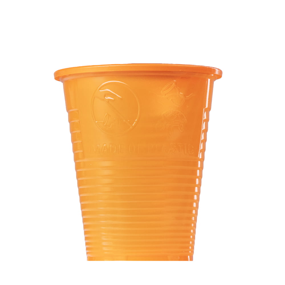 PP Mundspülbecher,180 ml, Farbe orange, Polypropylen