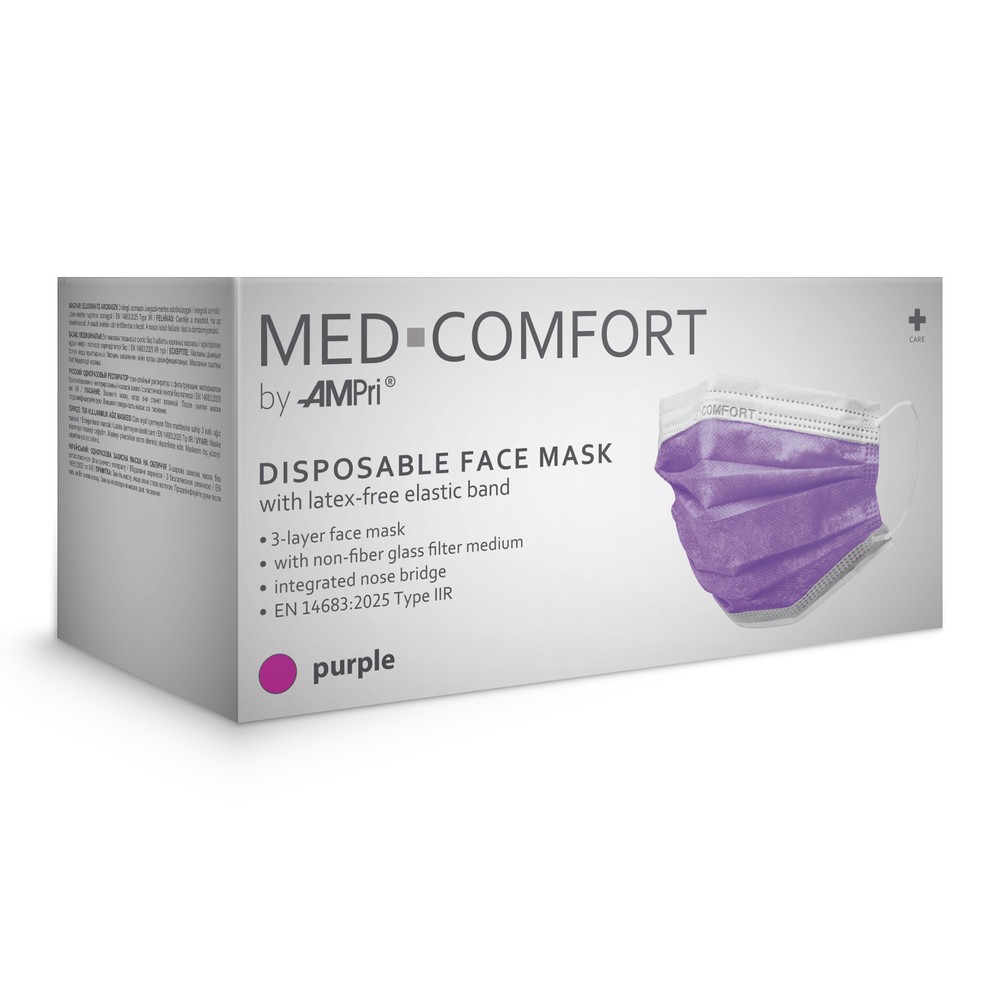 OP Maske, lila, Typ IIR, Med-Comfort