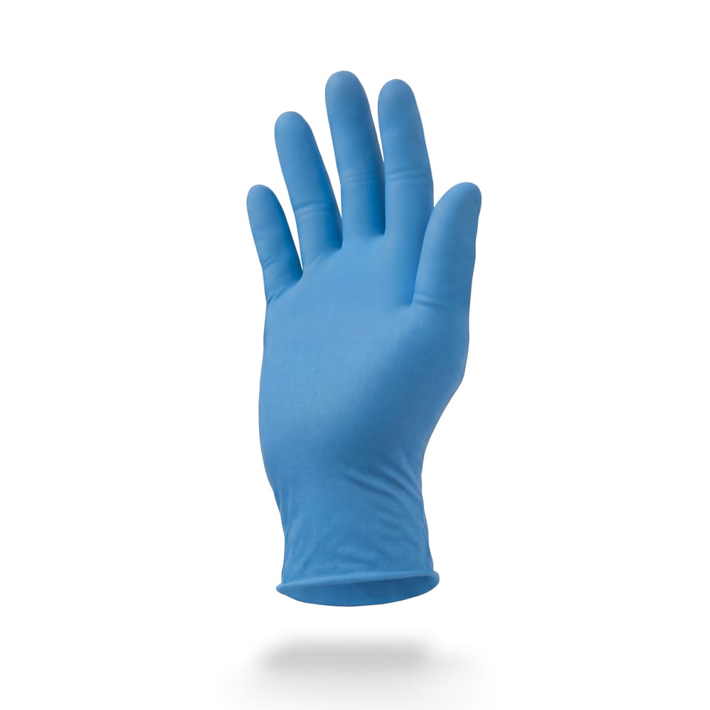 Nitrilhandschuhe, blau, Größe M, puderfrei, Puracomfort blue