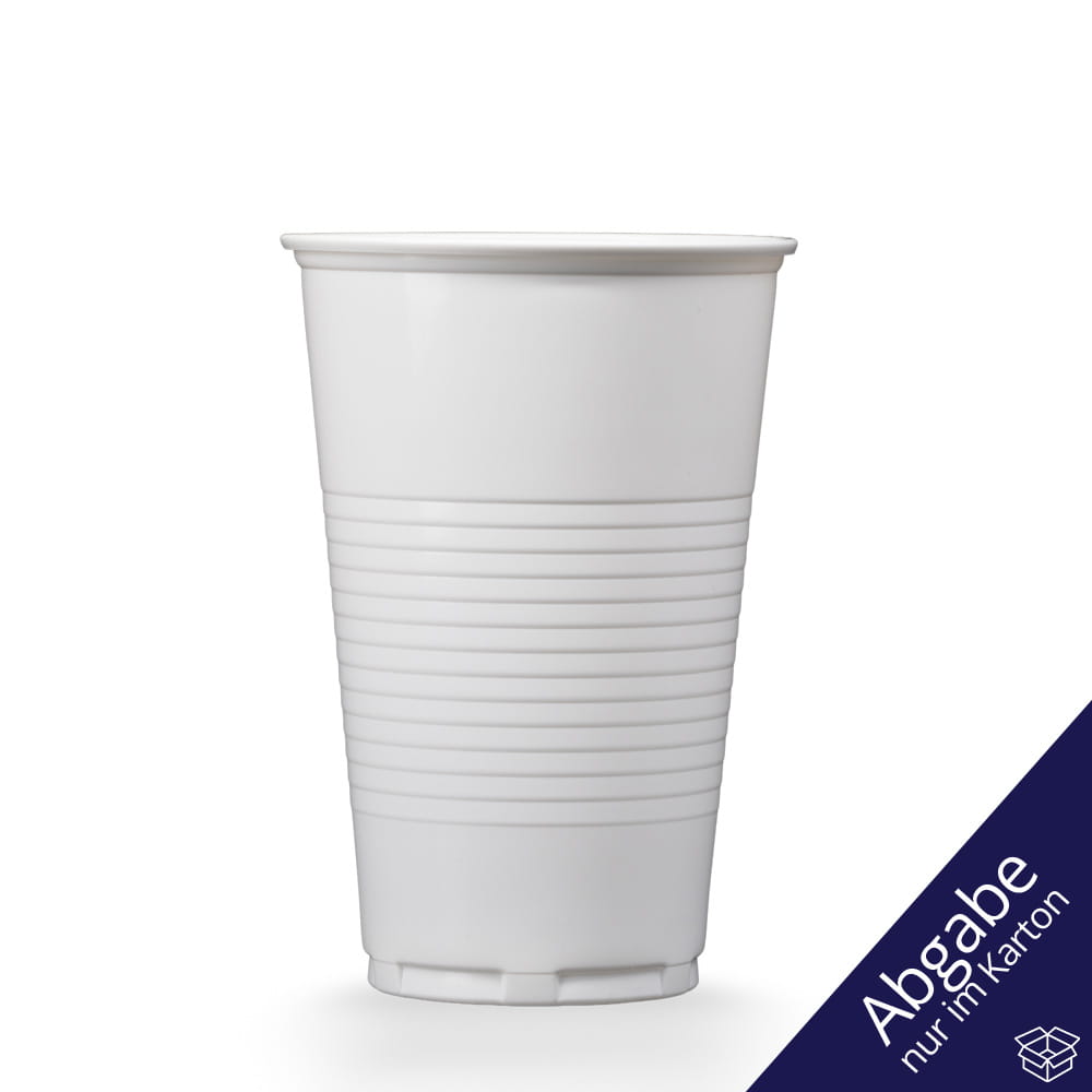 PP Mundspülbecher, 500 ml, Farbe weiß, Polypropylen