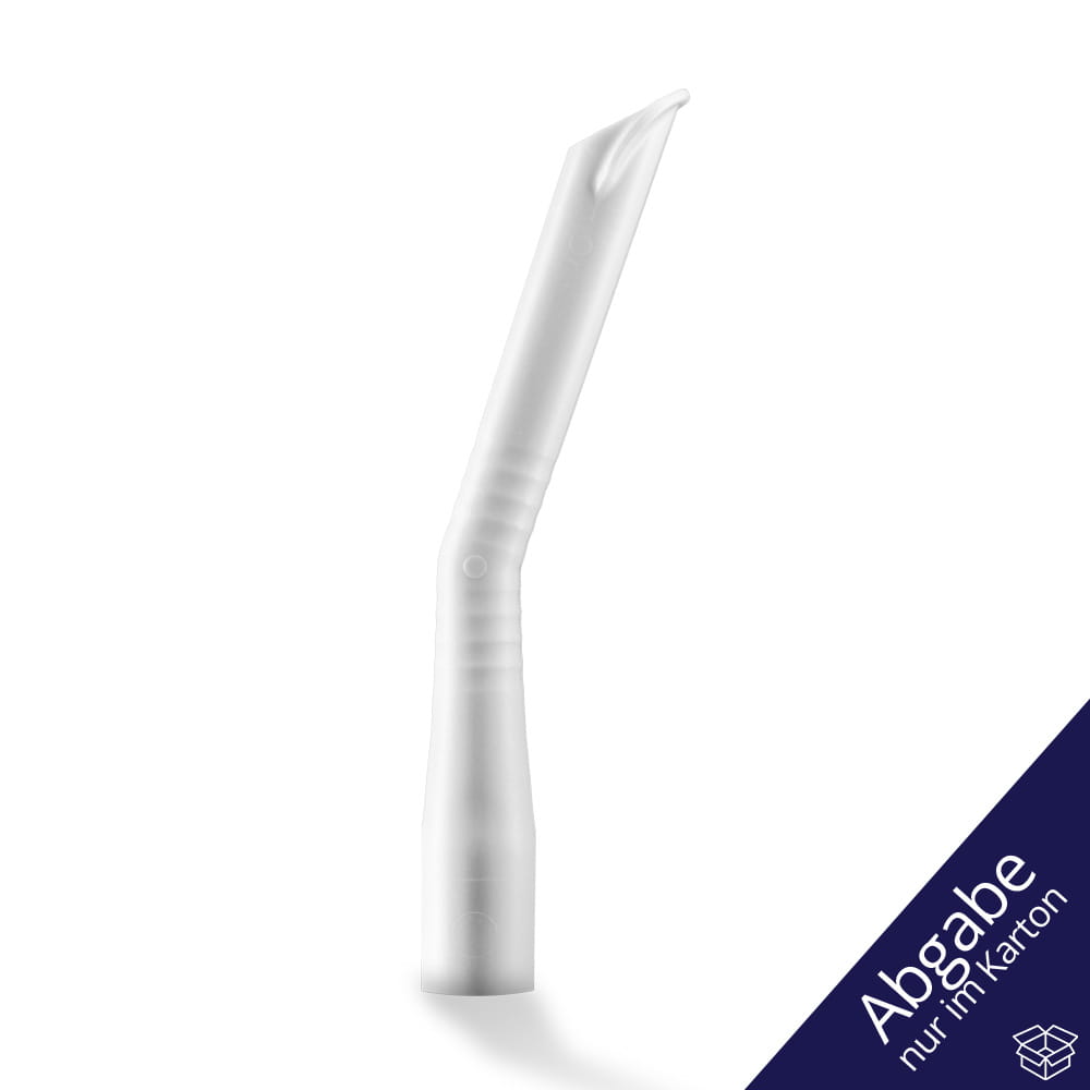 Dental Absaugkanülen für Erwachsene, Größe 124 x 16 mm, Farbe weiß, Med-Comfort