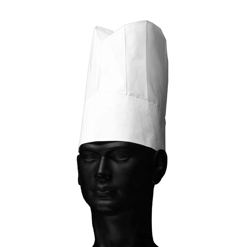Einweg Kochmütze, oval, Papier, French Classic Einweg Kochmütze, oval, Papier, French Classic