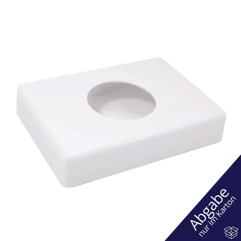 PP Halter für Hygienebeutel, 138 x 98 x 26 mm, weiß, Polypropylen
