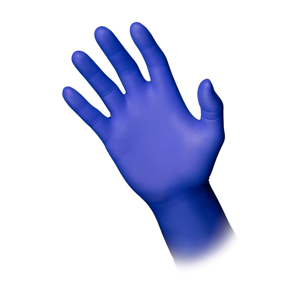 Lange Nitrilhandschuhe, blau, Größe M, puderfrei, Med-Comfort blue 300