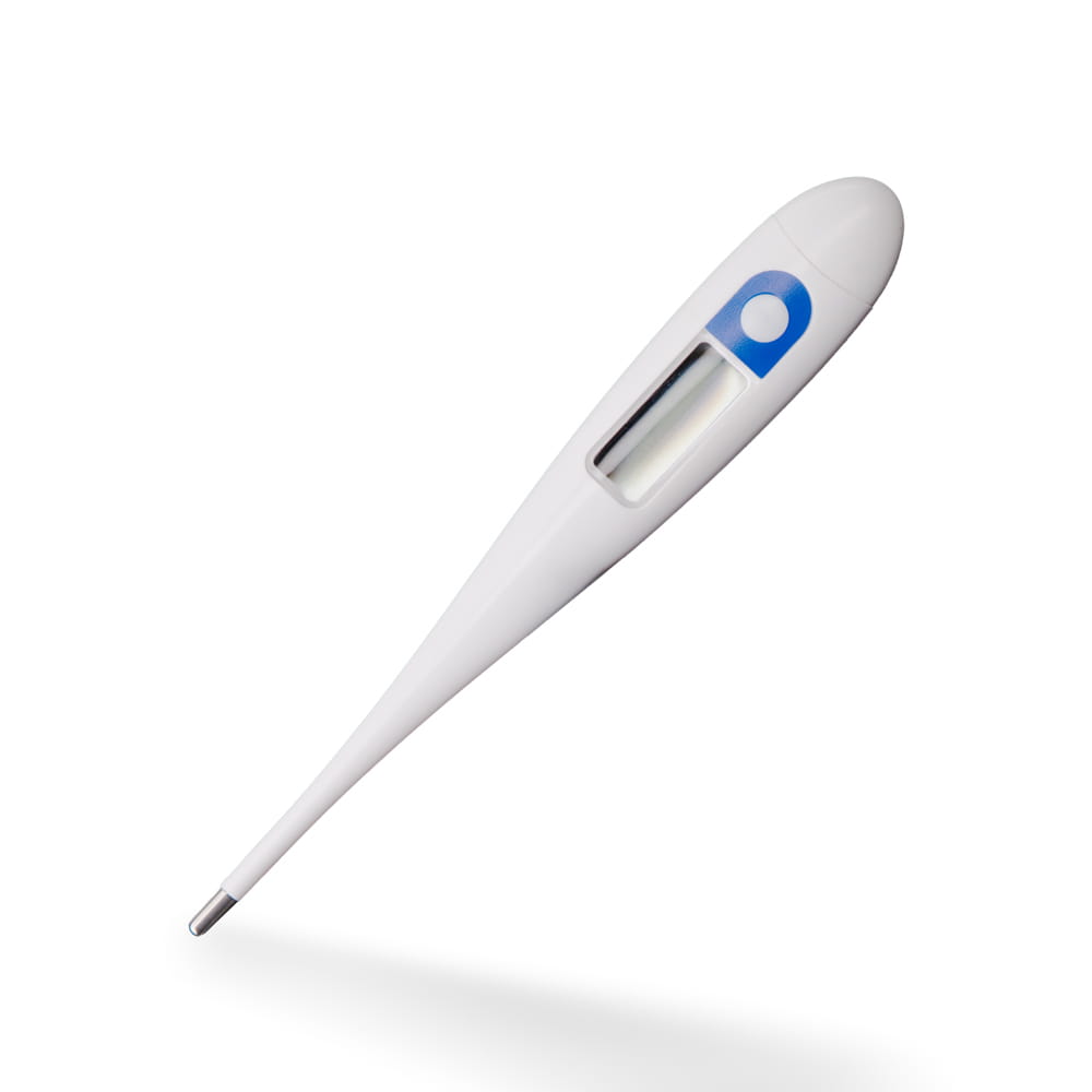 Digital Fieberthermometer, Farbe weiß, blau, 129 x 22 x 14 mm, Med-Comfort