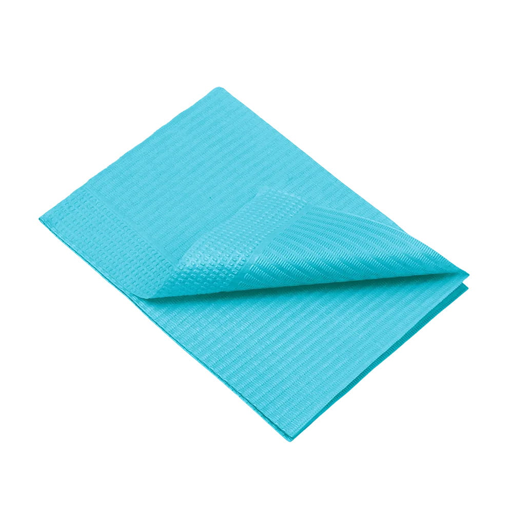 Dental Einweg Patientenservietten, 33 x 45 cm, Farbe ocean green Dental Einweg Patientenservietten, 33 x 45 cm, Farbe ocean green