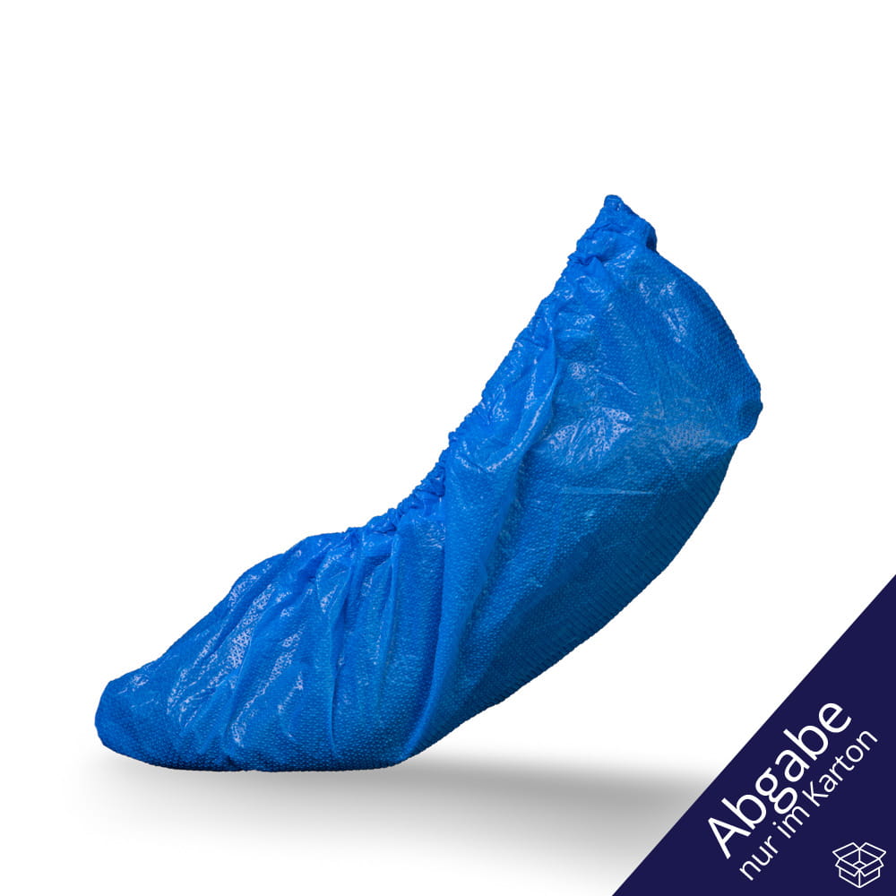 PE Einmal Überziehschuhe ultra stark, 15 x 42 cm, blau, Polyethylen, Med-Comfort