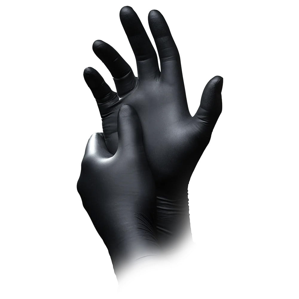 Schutzhandschuh aus Nitril, M, schwarz, SolidSafety Chem Ex Nitrilhandschuh