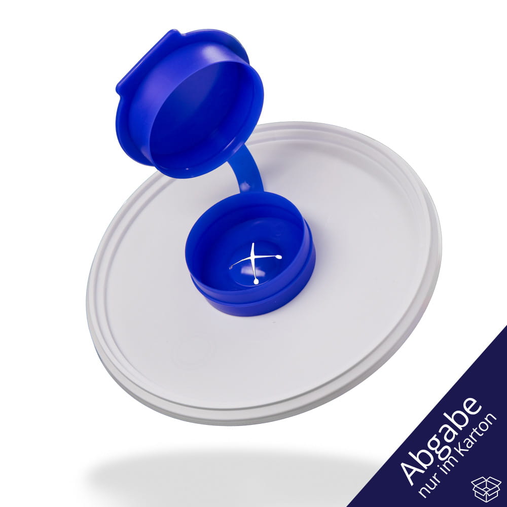 Deckel für Spendereimer 3,8 l, weiß, blau