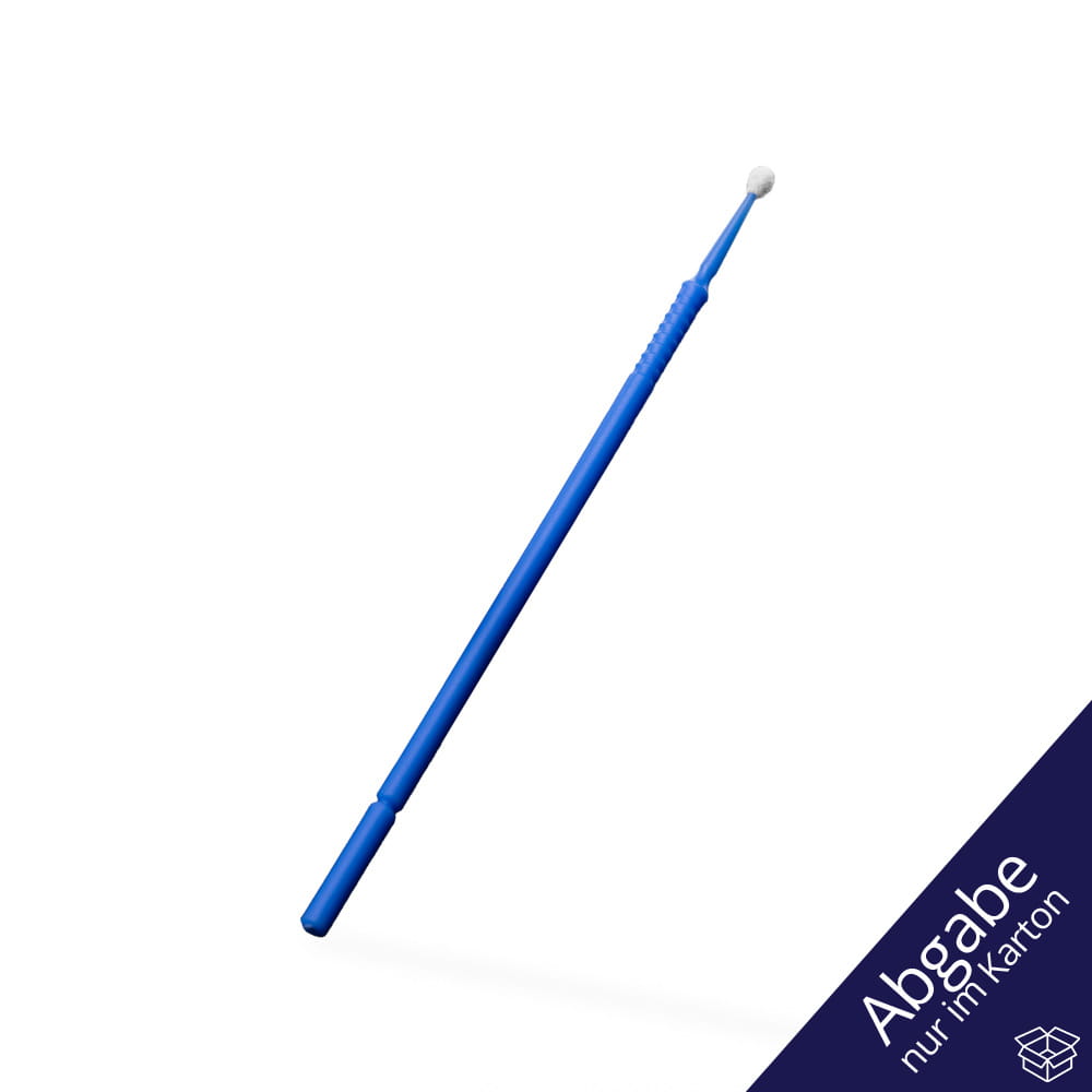 Einmal Mikroapplikatoren, 10cm, blau, regular, Kunststoff, Nylon, Med-Comfort