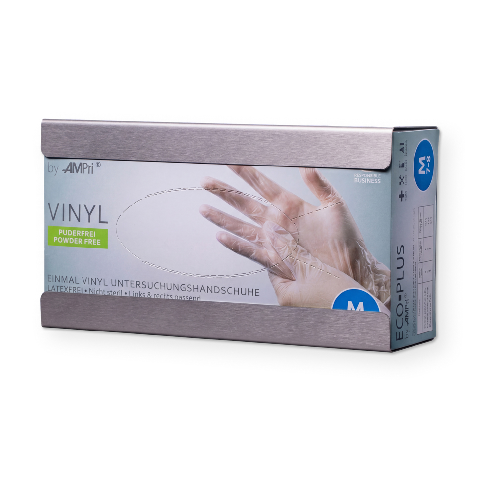 Einmalhandschuh Spender, Handschuh-Dispenserhalter, 210 x 110 x 57 mm, Edelstahl