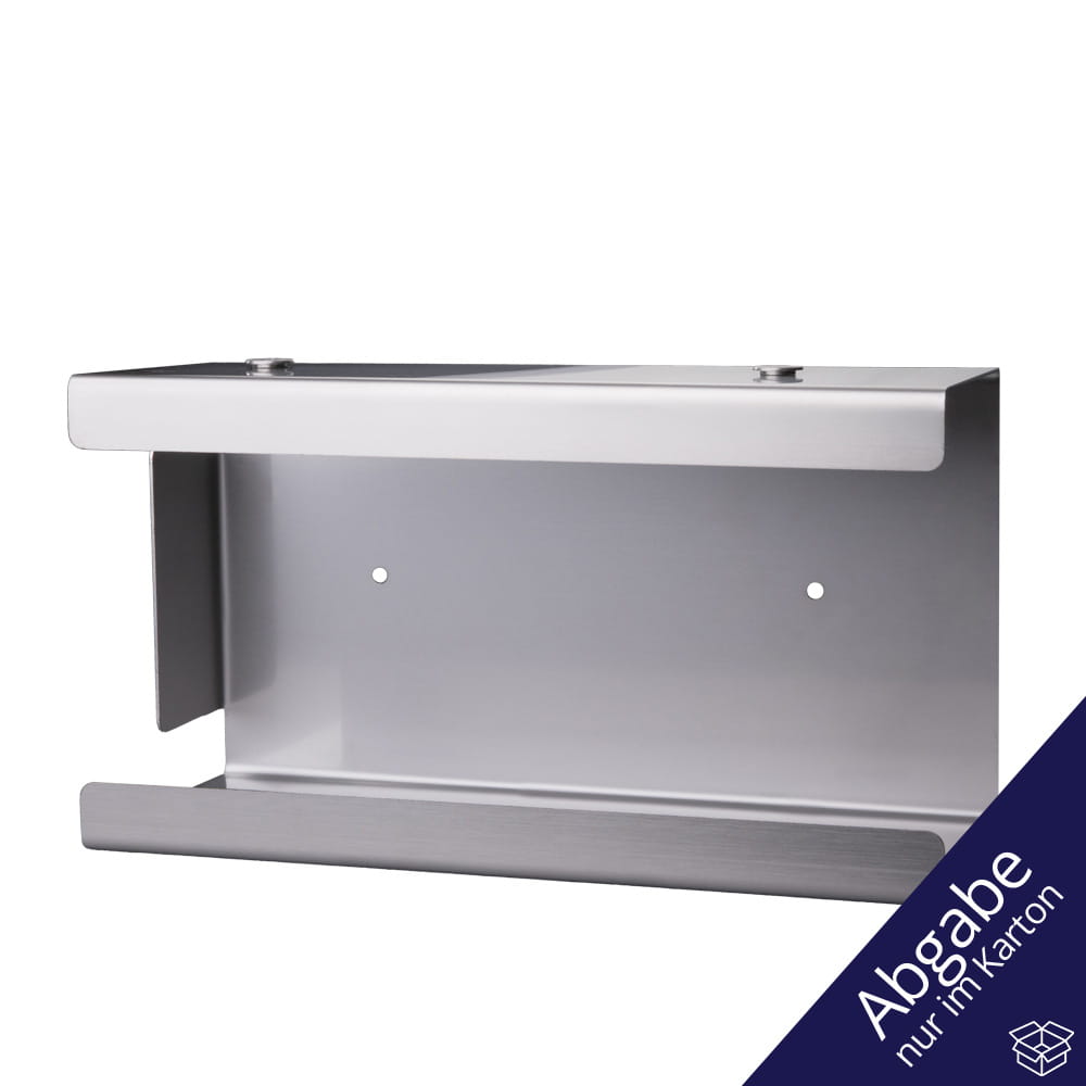 Einmalhandschuh Spender Stecksystem, Handschuh-Dispenserhalter, 250 x 135 x 95 mm, Edelstahl