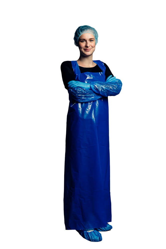 Baretthaube aus Polypropylen, Größe M, hellblau, blau, Med-Comfort