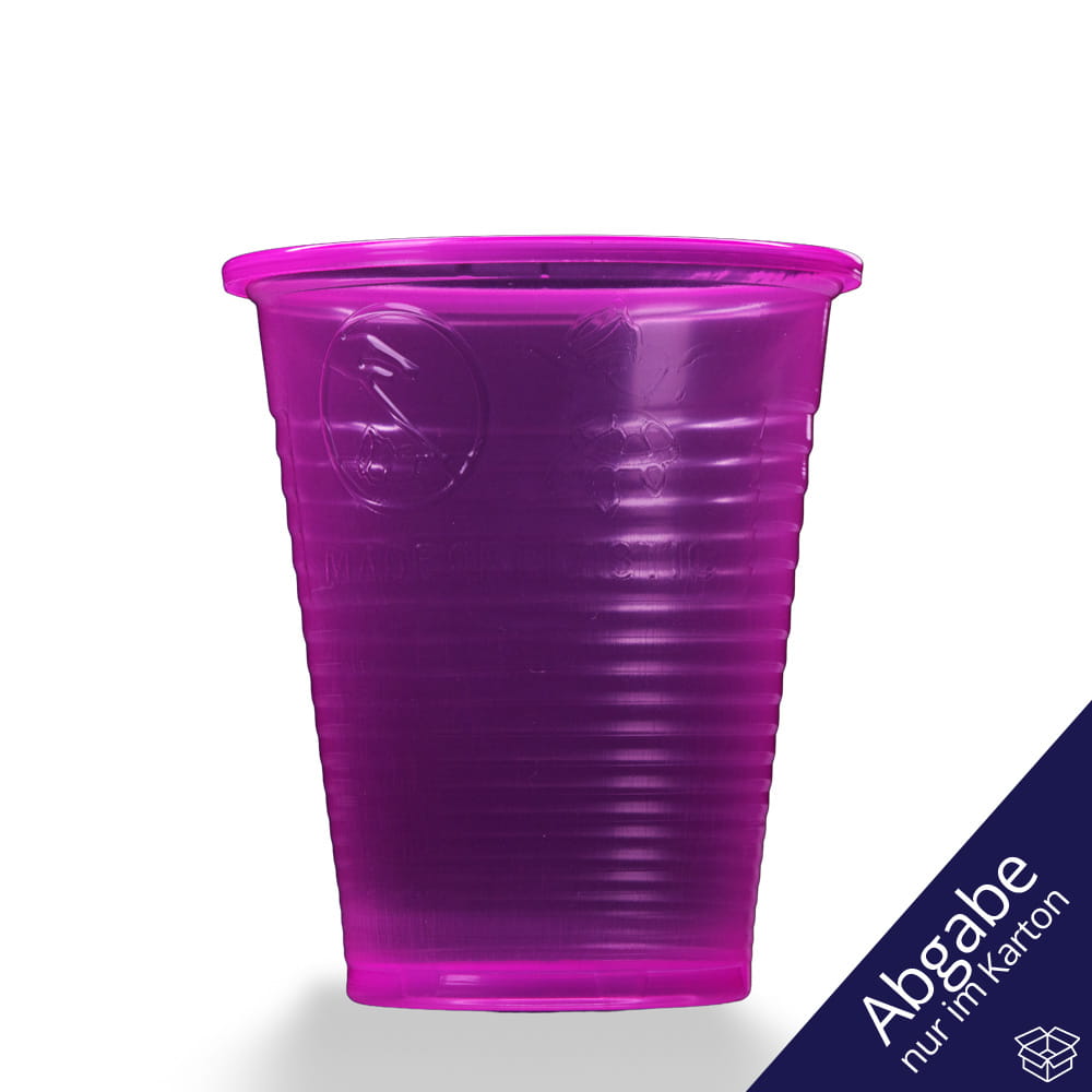 PP Mundspülbecher,180 ml, Farbe pink, Polypropylen