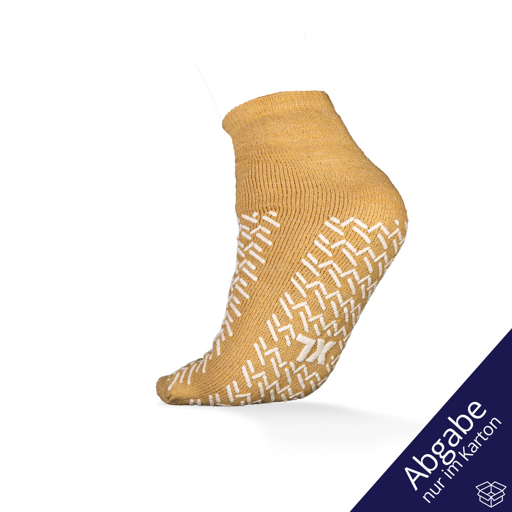 ECO-PLUS Antirutsch-Socken, Größe XL, beige