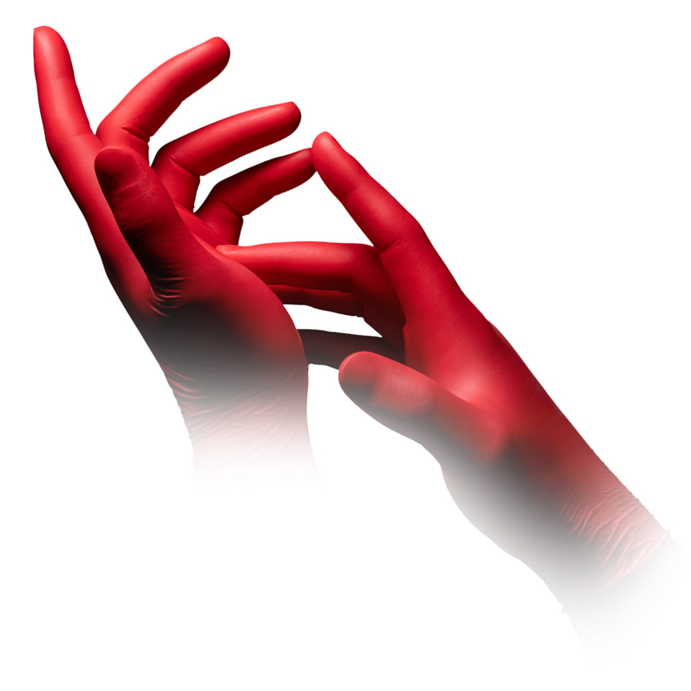 Nitrilhandschuhe, rot, Größe S, puderfrei, Style Hot Chili by Med-Comfort Nitrilhandschuhe, rot, Größe S, puderfrei, Style Hot Chili by Med-Comfort