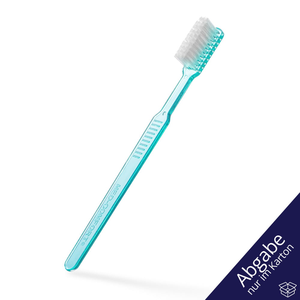 Dental PS Einmalzahnbürste mit Zahnpasta, Farbe grün, 15 x 2,6 cm, Med-Comfort