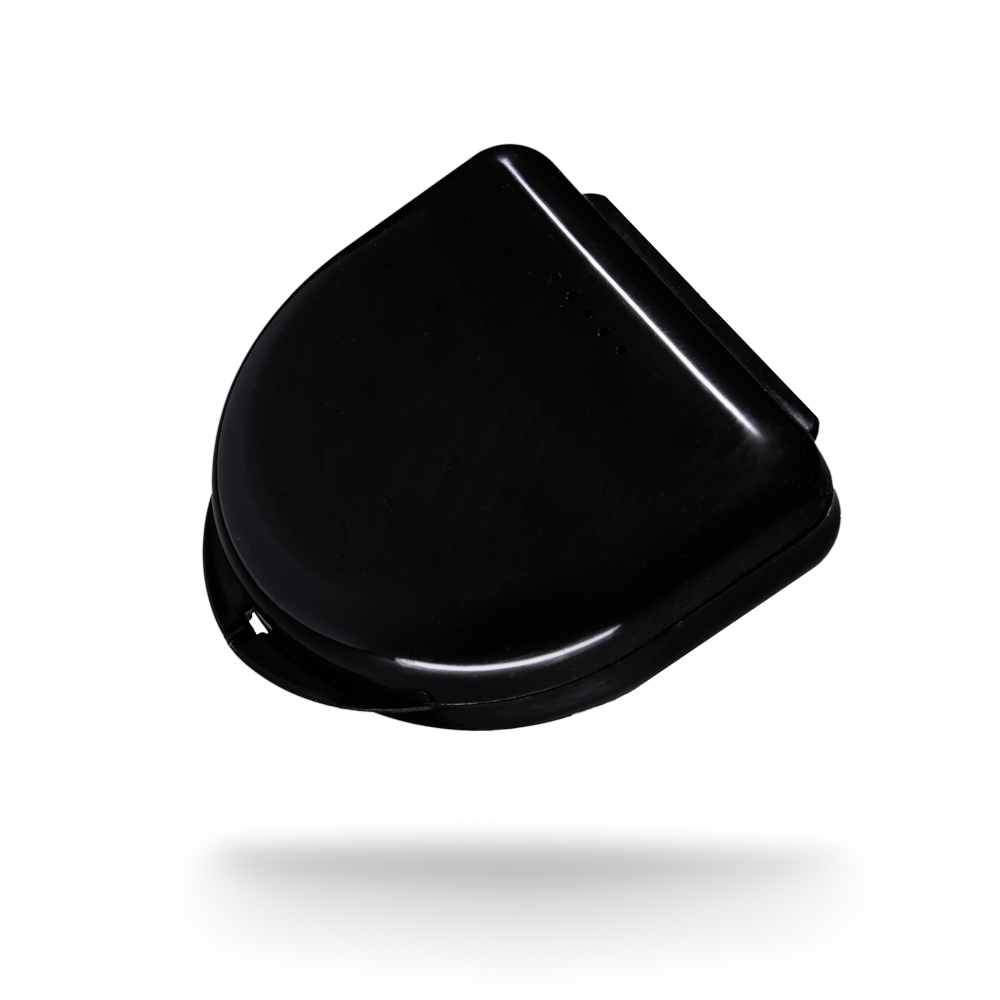 PP Dental Schienendose für Erwachsene, 65 x 58 x 20 cm, Farbe schwarz, Polypropylen