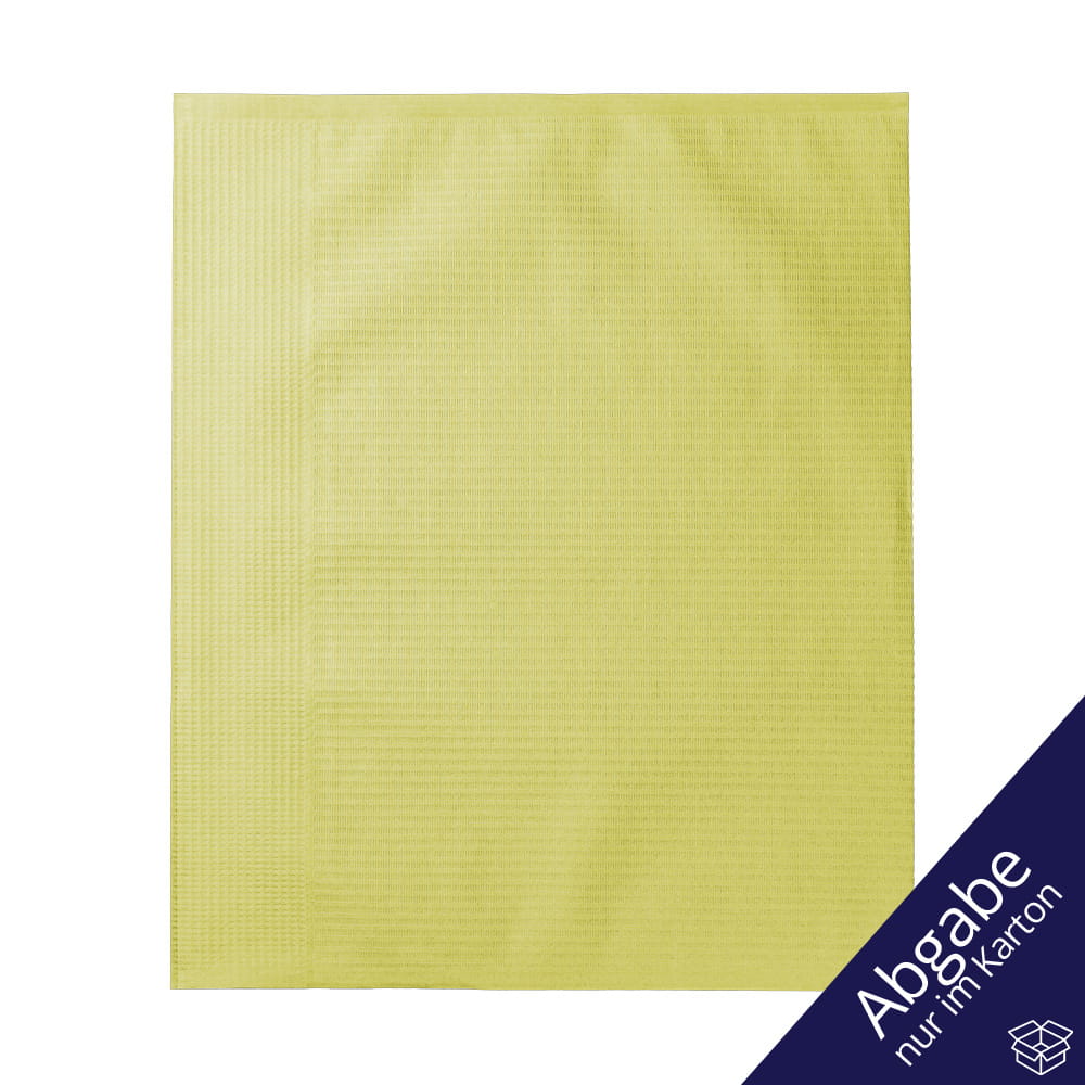 Einweg Tray-Filterpapier, 28 x 26 cm, Farbe gelb, Zellstoff