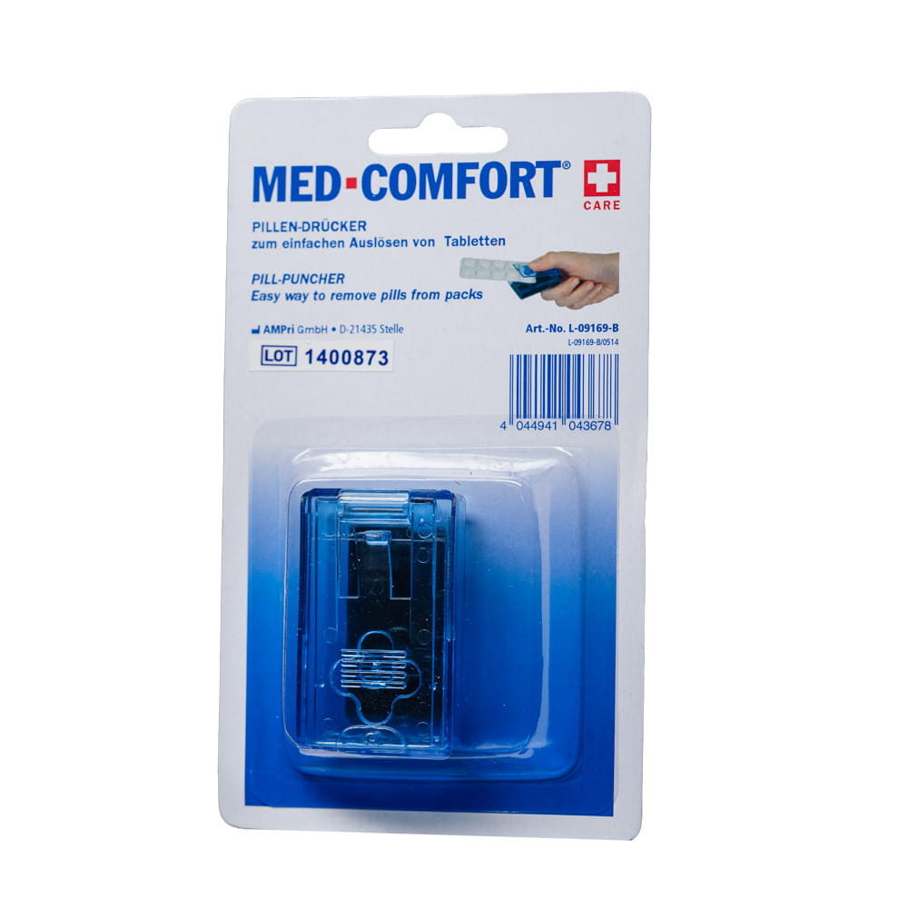 AS-Kunststoff Pillendrücker, Farbe blau, 55 x 32 x15, Med Comfort