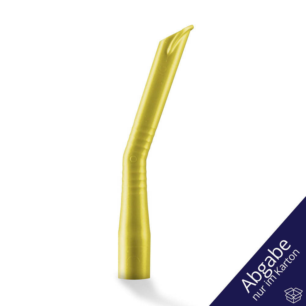 Dental Absaugkanülen für Erwachsene, Größe 124 x 16 mm, Farbe gelb, Med-Comfort