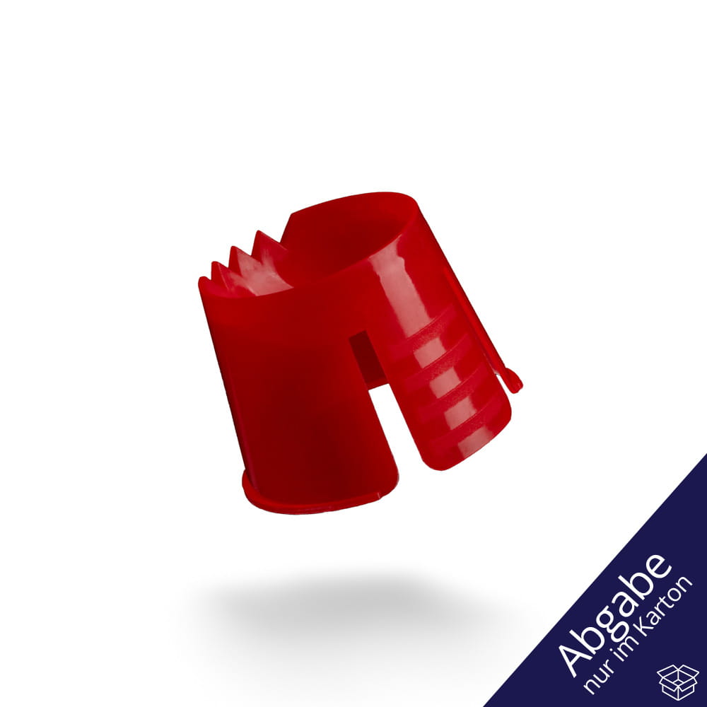 PP Einweg Dappenbehälter, Farbe rot, Polypropylen