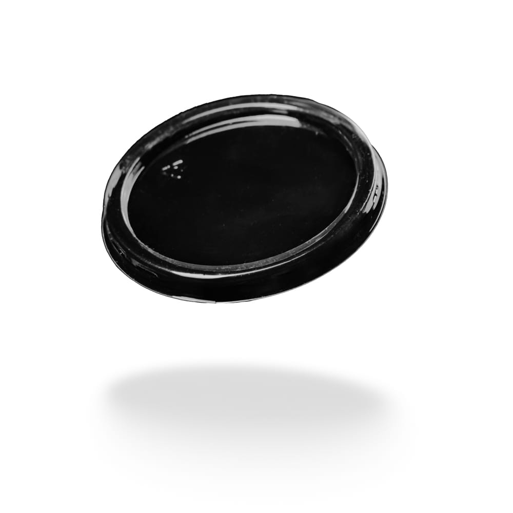 Deckel für Mundspülbecher 150, 180 und 200 ml, transparent, milchig, PET-Folie