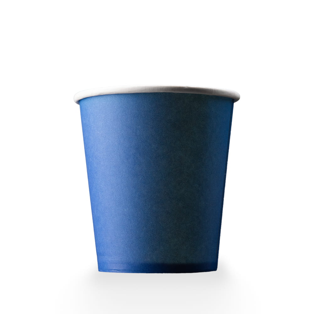 Hartpapier Mundspülbecher, 190 ml, Farbe blau, weiß