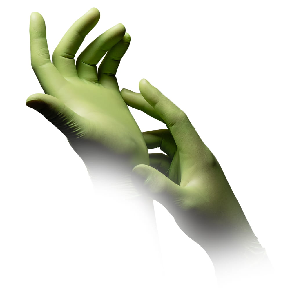 Nitrilhandschuhe, apfelgrün, grün, Größe XL, puderfrei, Style Apple by Med-Comfort