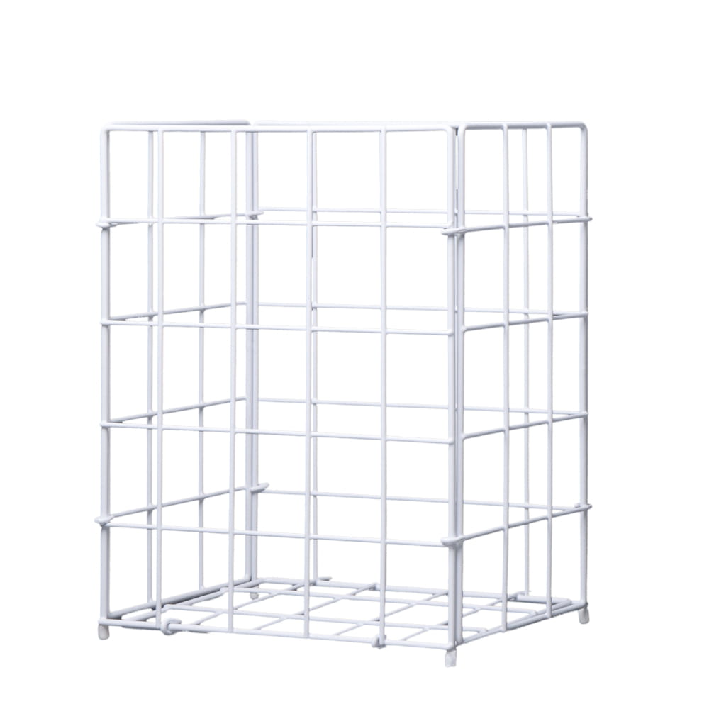 Draht, PVC Sammelkorb, weiß, 280 x 190 x 350 mm, 19 l Draht, PVC Sammelkorb, weiß, 280 x 190 x 350 mm, 19 l