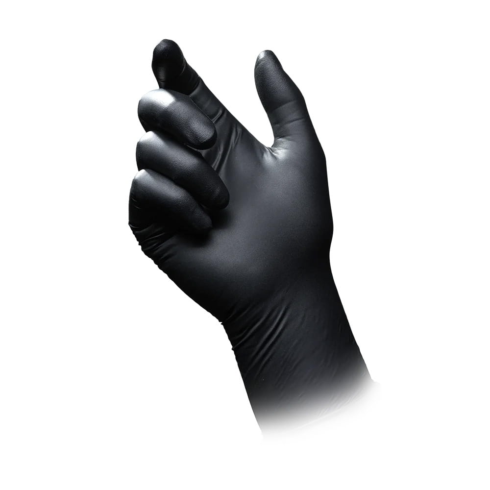 Schutzhandschuh aus Nitril, M, schwarz, SolidSafety Chem Ex Nitrilhandschuh