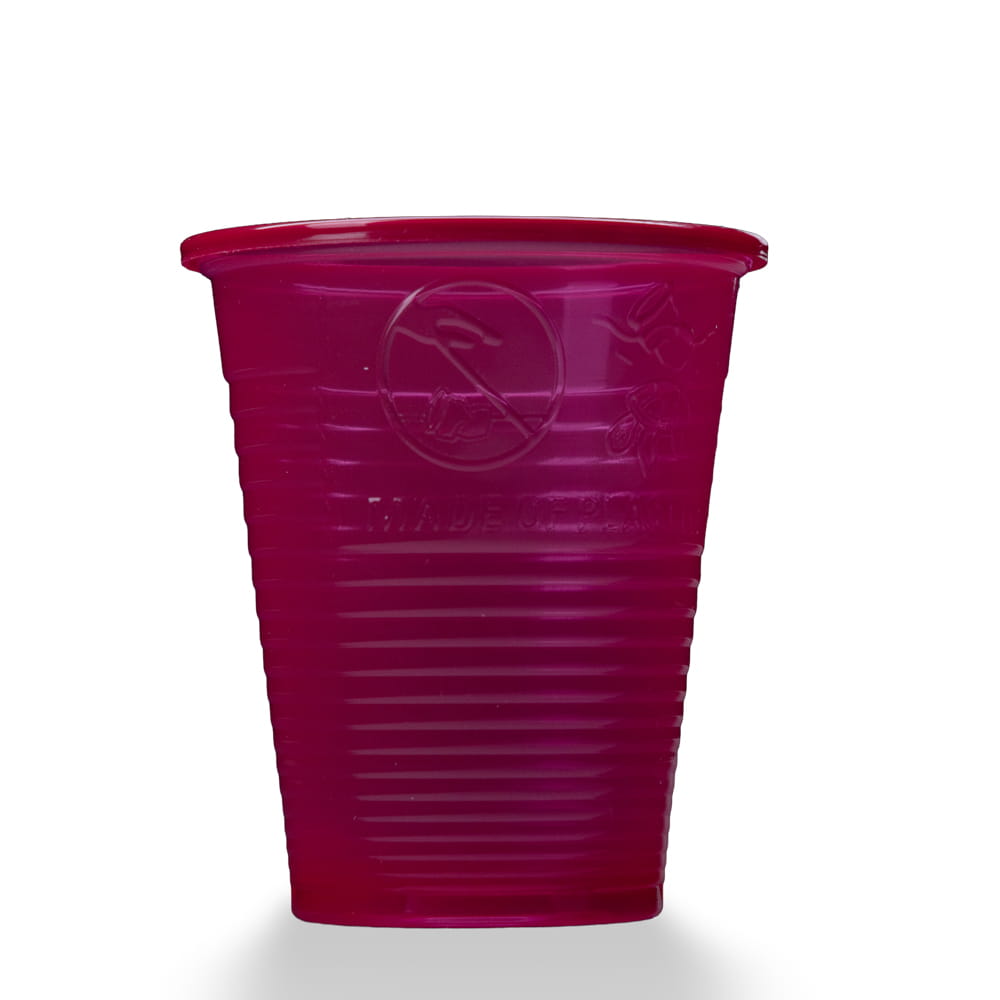 PP Mundspülbecher,180 ml, Farbe weinrot, Polypropylen