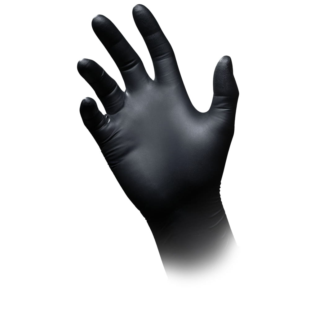Schutzhandschuh aus Nitril, M, schwarz, SolidSafety Chem Ex Nitrilhandschuh