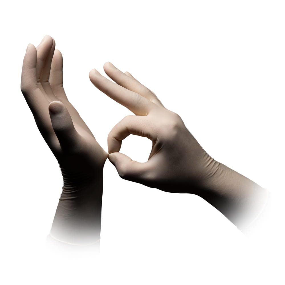 Latexhandschuhe, weiß, Größe XL, puderfrei, Med-Comfort 300