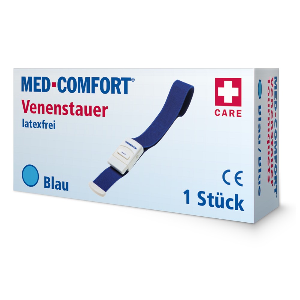 Venenstauer, Farbe blau, 2,5 x 45 cm, Med-Comfort