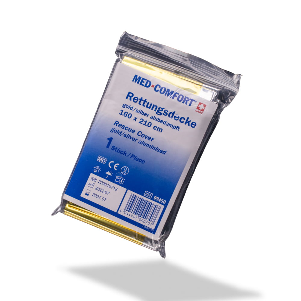 Rettungsdecke, Farbe silber, gold, 210x160cm, Med-Comfort